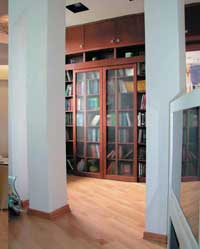 Легкие раздвижные конструкции предохранят домашнюю библиотеку от пыли