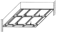 Металлический каркас для подвесного потолка